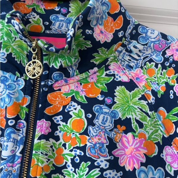 Lilly Pulitzer x Disney Women's Vibrant Floral 1/2 Zip - Picture 5 of 10